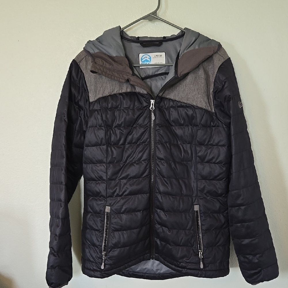 Sync Black Puffer Coat Size Large